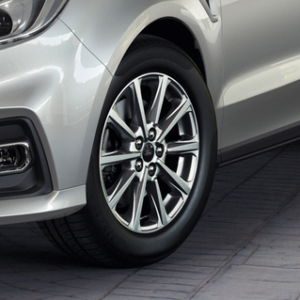 Platišče iz lahke zlitine 17" z 10 kraki, srebrn